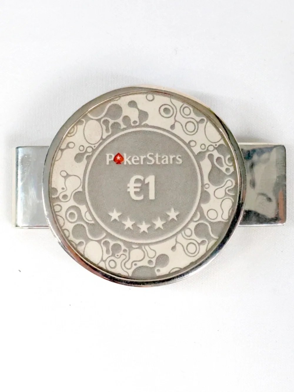 Tiffany & Co Sterling Silver PokerStars €1 Chip Money Clip - Rare